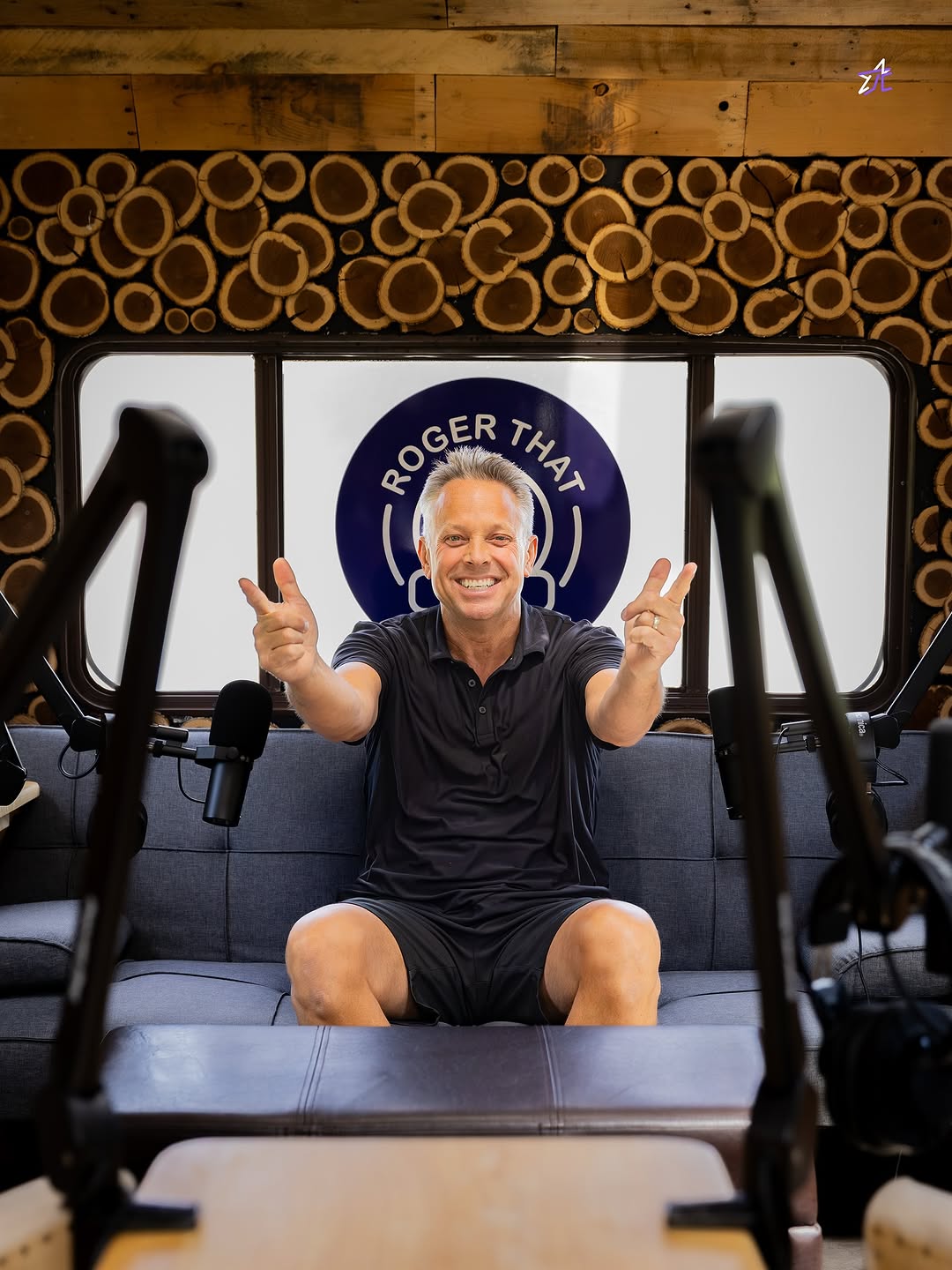 Host Roger in studio